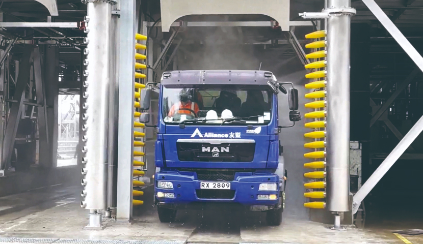 truck cleaning system